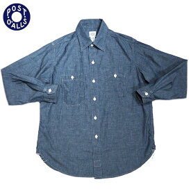 POST OVERALLS(ポストオーバーオールズ）/#1206 NO.6 Classic Chambray Shirts/indigo