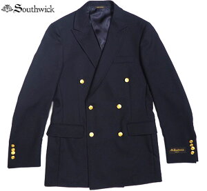 �y�������K�i�z�y���K�戵�X�zSOUTHWICK�i�T�E�X�E�B�b�N�j/ PAXTON WOOL NAVY DOUBLE BLAZER�i�p�N�X�g���E�l�C�r�[�E�_�u���u���U�[�j/Made in U.S.A./navy