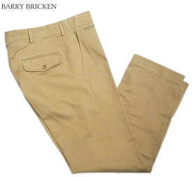 BARRY BRICKEN（バリーブリッケン） /MILITARY CHINO PANTS（ミリタリー・チノパンツ）w/button flap/british khaki