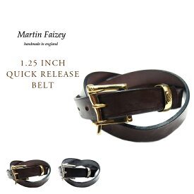 MARTIN FAIZEY（マーティンフェイジー）/BRIDLE LEATHER　1.25 INCH QUICK RELEASE BELT