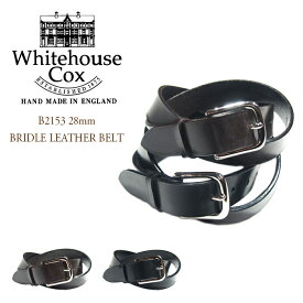 WHITEHOUSE COX（ホワイトハウスコックス）/B2153 28mm BRIDLE LEATHER BELT（ブライドルレザー・ベルト）