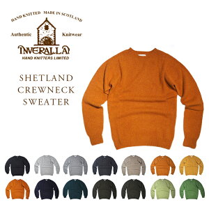 【期間限定30％OFF！】INVERALLAN（インバーアラン）/SHETLAND CREWNECK SWEATER（シェットランドセーター）＜PART 1 OF 2＞14 COLOURS