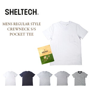 �y���K�戵�X�zSHELTECH�i�V�F���e�b�N�j/��SH-001 MENS REGULAR STYLE CREWNECK S/S POCKET TEE�i�������M�����[�|�P�b�gTEE�V���c�j