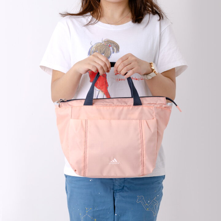 楽天市場 トートバッグ Adidas アディダス トート 手持ちバッグ カバン 手提げ バッグ レディース 女性 女の子 スタンダード 中学生 高校生 大学生 通勤 通学 学生 スポーツ スポーティ ジム 習い事 シンプル 人気 流行 旅行 サブバッグ ママバッグ 軽い 軽量