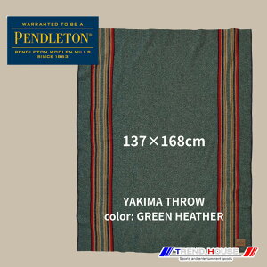 �y���h���g�� �u�����P�b�g�mPENDLETON�nYAKIMA CAMP BLANKET THROW/���L�}�L�����v�u�����P�b�g_ZA158-50053/GREEN HEATHER