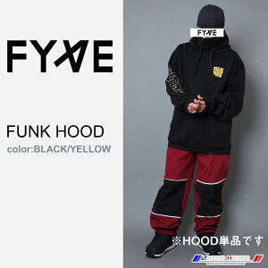 FYVE Xm[{[hEFA FUNK HOOD(BLACK/YELLOW) TCYXLyHOODPiz