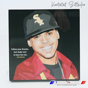 2���ő������� �|�b�v�A�[�g�p�l�� �N���X �u���E�� CHRIS BROWN Keetatat Sitthiket �L�[�^�^�b�g �V�e�B�P�b�g �C���e���A�G��