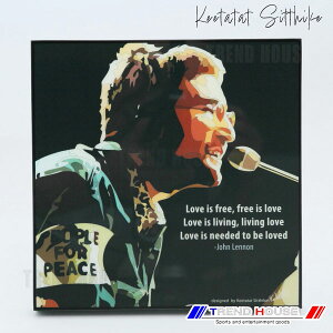 2���ő������� �|�b�v�A�[�g�p�l�� �W���� ���m�� LOVE IS JOHN LENNON LOVE IS Keetatat Sitthiket �L�[�^�^�b�g �V�e�B�P�b�g �C���e���A�G��