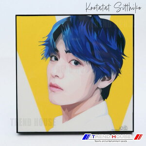 2���ő������� �|�b�v�A�[�g�p�l�� �r�[�e�B�[�G�X �u�C BTS V Keetatat Sitthiket �L�[�^�^�b�g �V�e�B�P�b�g �C���e���A�G��