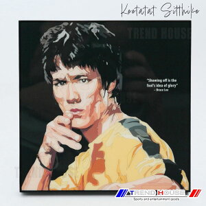 2���ő������� �|�b�v�A�[�g�p�l�� �u���[�X ���[ B BRUCE LEE BLACK Keetatat Sitthiket �L�[�^�^�b�g �V�e�B�P�b�g �C���e���A�G��
