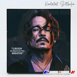 2���ő������� �|�b�v�A�[�g�p�l�� �W���j�[ �f�b�v VER2 JOHNNY DEPP VER2 Keetatat Sitthiket �L�[�^�^�b�g �V�e�B�P�b�g �C���e���A�G��