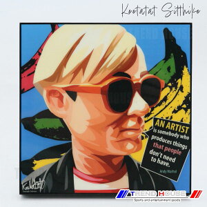 2���ő������� �|�b�v�A�[�g�p�l�� �A���f�B �E�H�[�z�[�� �o�i�i ANDY WARHOL BANANA Keetatat Sitthiket �L�[�^�^�b�g �V�e�B�P�b�g �C���e���A�G��