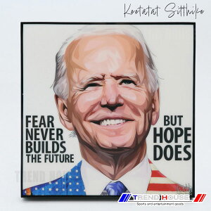 2���ő������� �|�b�v�A�[�g�p�l�� �W���[ �o�C�f�� JOE BIDEN Keetatat Sitthiket �L�[�^�^�b�g �V�e�B�P�b�g �C���e���A�G��