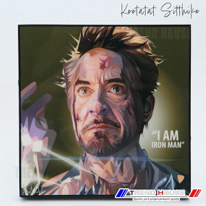 2���ő������� �|�b�v�A�[�g�p�l�� �g�j�[ �X�^�[�N VER6 TONY STARK VER6 Keetatat Sitthiket �L�[�^�^�b�g �V�e�B�P�b�g �C���e���A�G��