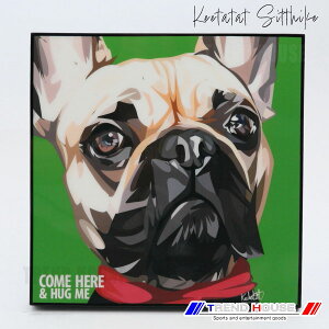 2���ő������� �|�b�v�A�[�g�p�l�� DOGGIE HUG ME Keetatat Sitthiket �L�[�^�^�b�g �V�e�B�P�b�g �C���e���A�G��