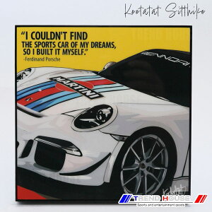 2���ő������� �|�b�v�A�[�g�p�l�� �}���e�B�j �|���V�F VER1 MARTINI PORSCHE VER1 Keetatat Sitthiket �L�[�^�^�b�g �V�e�B�P�b�g �C���e���A�G��