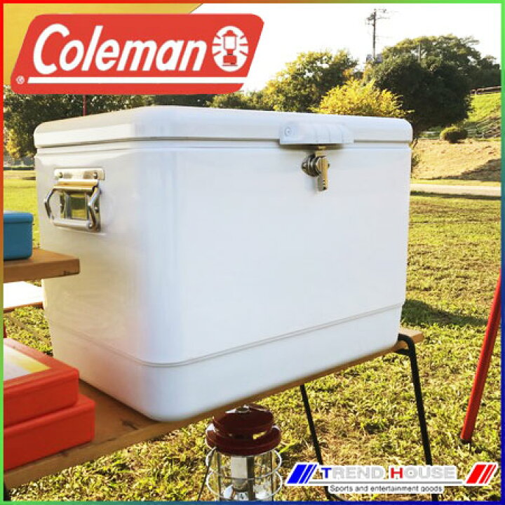 楽天市場】コールマン スチールベルトクーラー 54qt / ホワイト 