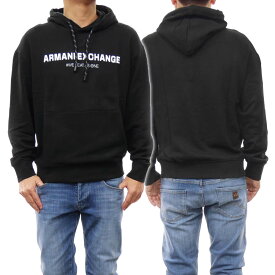 (アルマーニエクスチェンジ) ARMANI EXCHANGE メンズプルオーバーパーカー 6RZMHF ZJDGZ ブラック