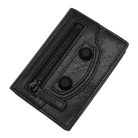 BALENCIAGA バレンシアガ 三つ折り財布 768430 2AA56 CAG MINI WALLET メンズ ブラック