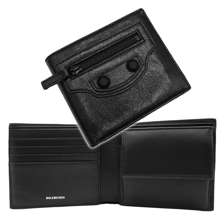 楽天市場】BALENCIAGA バレンシアガ 二つ折り財布 768429 2AA56 LE CAG  