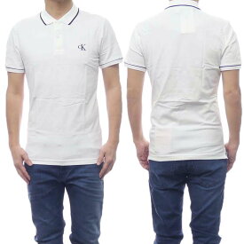 (カルバンクラインジーンズ)CALVIN KLEIN JEANS メンズ鹿の子ポロシャツ J315603 ホワイト /定番人気商品