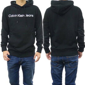 (カルバンクラインジーンズ)CALVIN KLEIN JEANS メンズプルオーバーパーカー J322551 ブラック /定番人気商品