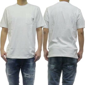 (ディーゼル)DIESEL メンズクルーネックTシャツ T-RISEN / 00SEF1 0PATI ホワイト