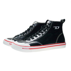 (ディーゼル)DIESEL メンズハイカットスニーカー Y02879 P4789 / S-ATHOS MID ブラック