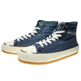 (ディーゼル)DIESEL メンズハイカットスニーカー Y02966 P1473 / S-PRINCIPIA MID X インディゴブルー