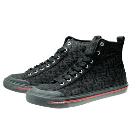 (ディーゼル)DIESEL メンズハイカットスニーカー Y02879 P5198 / S-ATHOS MID ブラック