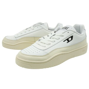 DIESEL ディーゼル メンズローカットスニーカー Y03608 P5576 / S-TRACKER-D LOW ホワイト×アイボリー 定番人気商品