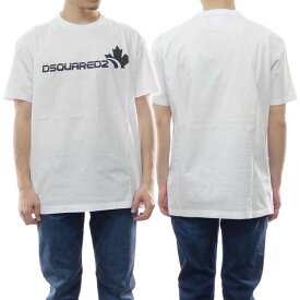 (ディースクエアード)DSQUARED2 メンズクルーネックTシャツ S71GD1278 S23009 ホワイト