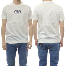 (エンポリオアルマーニ)EMPORIO ARMANI メンズクルーネックTシャツ 3L1TFK 1JSAZ ホワイト