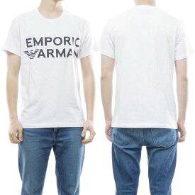 (エンポリオアルマーニスイムウェア)EMPORIO ARMANI SWIMWEAR メンズクルーネックTシャツ 211831 3R479 ホワイト