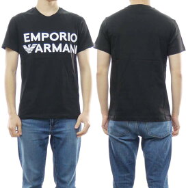 (エンポリオアルマーニスイムウェア)EMPORIO ARMANI SWIMWEAR メンズクルーネックTシャツ 211831 3R479 ブラック
