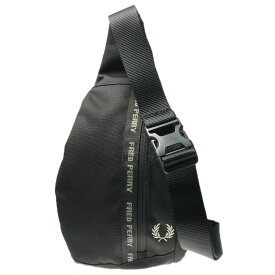 (フレッドペリー)FRED PERRY メンズボディバッグ L7294 / FPTAPED SLING BAG ブラック /2024春夏新作