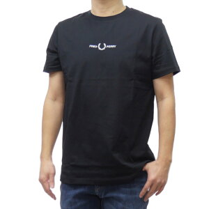 FRED PERRY �t���b�h�y���[ �N���[�l�b�N T�V���c M4580 / EMBROIDERED T-SHIRT �����Y �u���b�N ��Ԑl�C���i