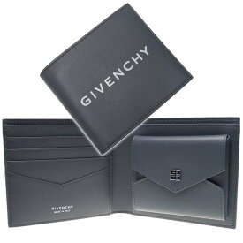 (ジバンシィ)GIVENCHY メンズ二つ折り財布（小銭入れ付き） BK6090K1QN グレー