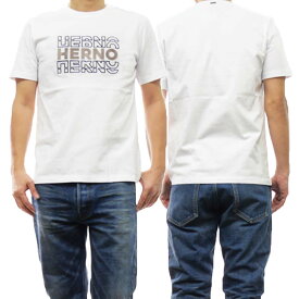 (ヘルノ) HERNO メンズクルーネックTシャツ JG000195U 52000 ホワイト /2024春夏新作