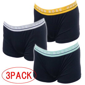 (ヒューゴボス)HUGO BOSS アンダーウェア メンズボクサーパンツ 3PACK 50458488 10237826 / Trunk 3P CO/EL ブラック