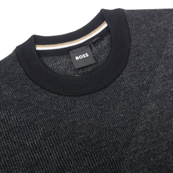楽天市場】HUGO BOSS ヒューゴボス クルーネックニット セーター 