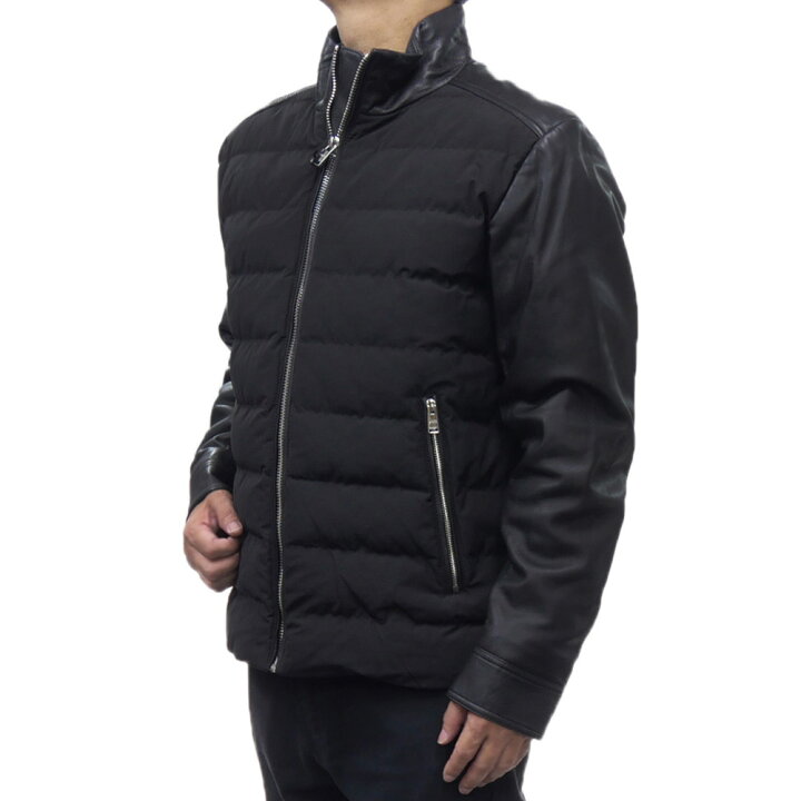 楽天市場】HUGO BOSS ヒューゴボス 中綿レザーブルゾン 50518724 