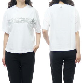 (ラコステ)LACOSTE レディースクルーネックTシャツ TF5620 ホワイト