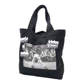 (メゾンキツネ)MAISON KITSUNE レディーストートバッグ JU05008 WW0008 / OLY PHOTOGRAPH CLASSIC TOTE BAG ブラック