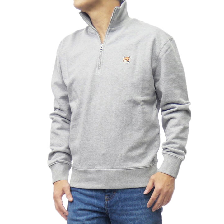 楽天市場】MAISON KITSUNE メゾンキツネ パイル地ハーフジップ  