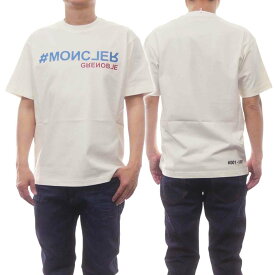 (モンクレール)MONCLER メンズクルーネックTシャツ 8C00003 83927 オフホワイト /2024春夏新作