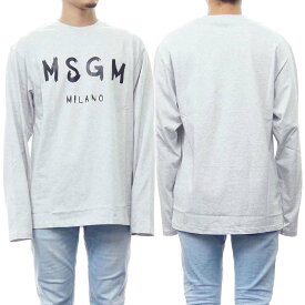 (エムエスジーエム)MSGM メンズクルーネックロングTシャツ 2000MM511 200005 グレー