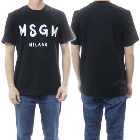 (エムエスジーエム)MSGM メンズクルーネックTシャツ 2000MM510 200002 ブラック