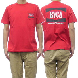 (ルーカ)RVCA メンズクルーネックTシャツ OPEN RANGE TEE / BB041-204 レッド