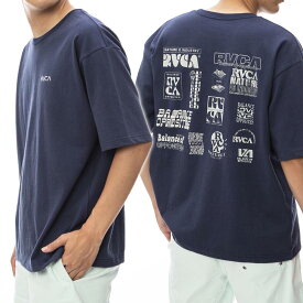 (ルーカ)RVCA メンズクルーネックTシャツ BE041238 / BILL BOARD SS ネイビー /2024春夏新作